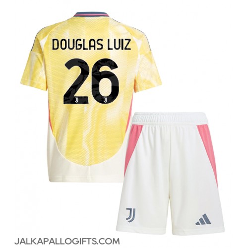 Juventus Douglas Luiz #26 Vieras Peliasu Lasten 2024-25 Lyhythihainen (+ Lyhyet housut)